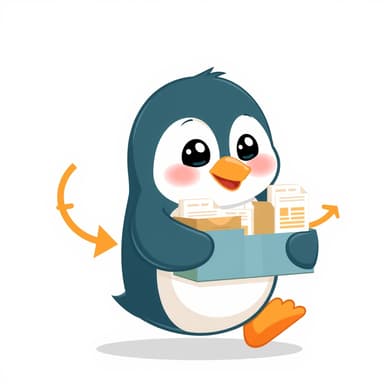 The WPenguin mascot carrying a box of website files to a new server