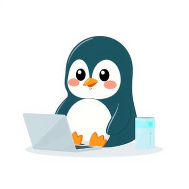 The WPenguin mascot signing up on a laptop beside a new server